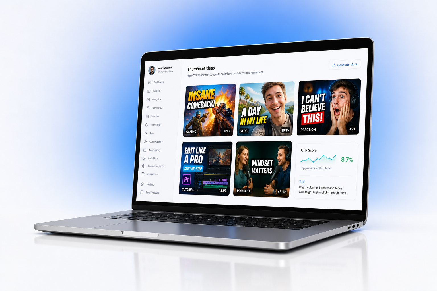 ThumbnailPop — AI Thumbnail Maker for YouTube Creators